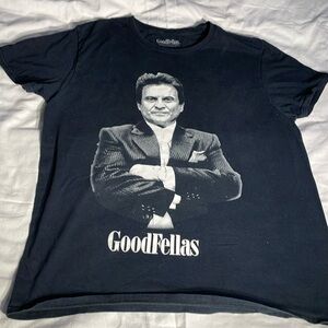 Goodfellas Men’s Black Tee Movie Merch Size Large
